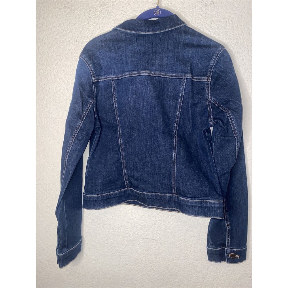 new Mavi Jeans jacket denim distressed Samantha Stretchy western rock Small - Picture 8 of 10